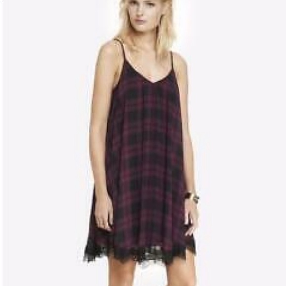 Express adjustable strap swing trapeze dress - Picture 1 of 4